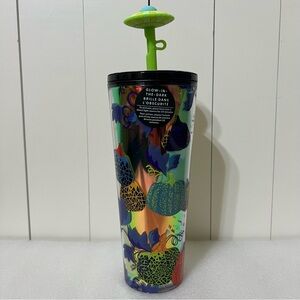 Starbucks Extraterrestrial Cold Cup with Spaceship Straw Topper NWT